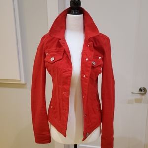 GUESS Red jean jacket